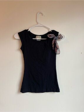 Vintage Next Era Couture Top with Bow Accent